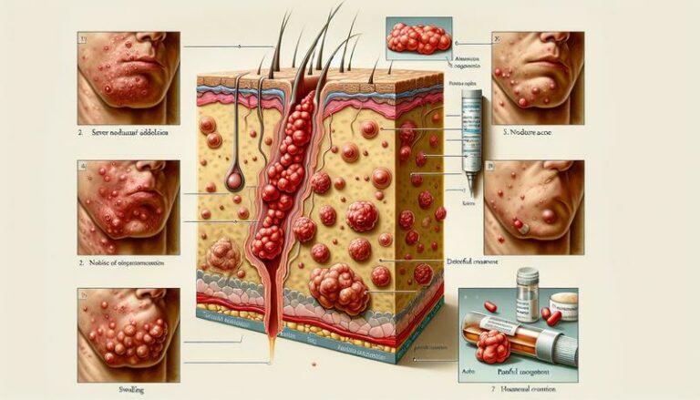 如何識別和治療重度結節性痤瘡